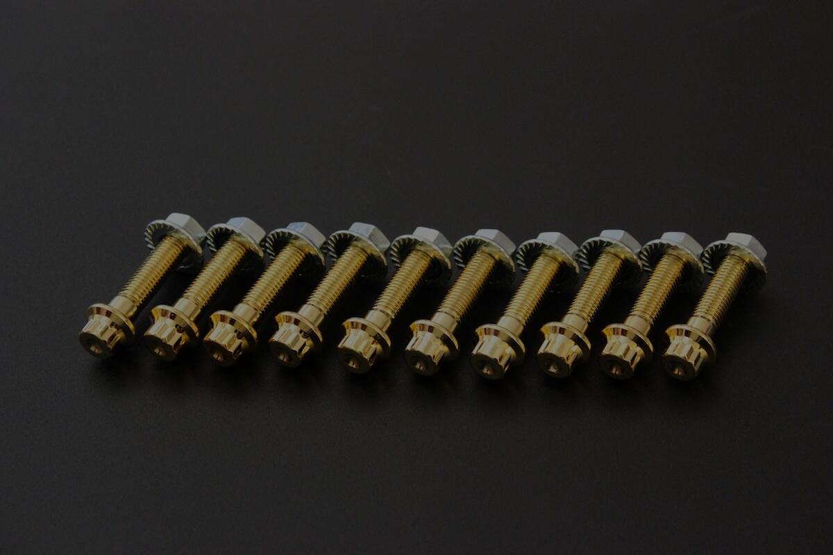 gold m7 bolts background Griplow JDM Super Wheels